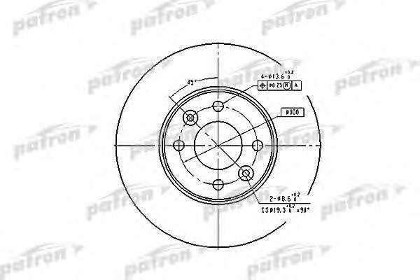 Тормозной диск PBD4364 PATRON