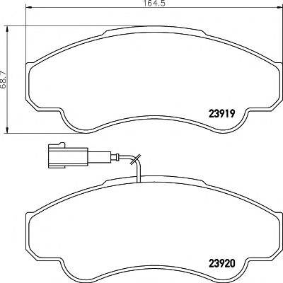 23919/19,1мм Тормозные колодки PAGID T1355 PAGID