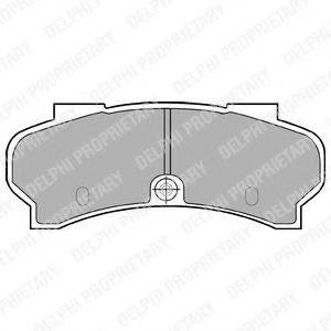 Комплект тормозных колодок, дисковый тормоз LP589 DELPHI