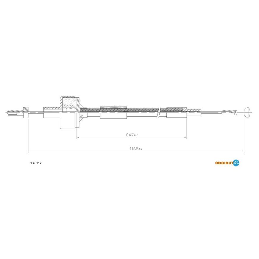 Трос сцепления 13.0112 ADRIAUTO