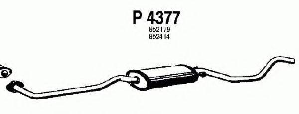 Средний глушитель выхлопных газов P4377 FENNO