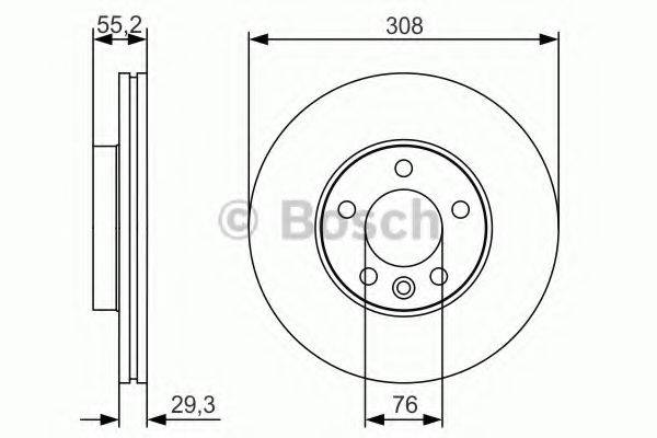 Тормозной диск 0 986 479 R84 BOSCH