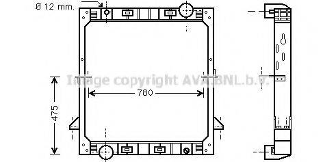 Радиатор, охлаждение двигателя IV2040 AVA QUALITY COOLING