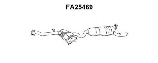 Глушитель выхлопных газов конечный FA25469 VENEPORTE