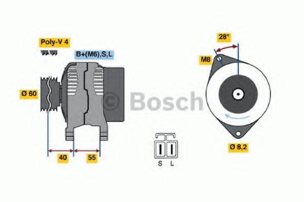 Генератор 0 986 042 881 BOSCH