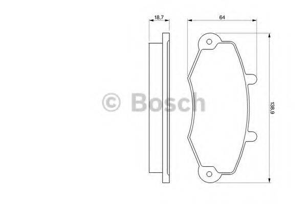 Комплект тормозных колодок 0 986 460 963 BOSCH