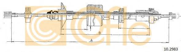 Трос, управление сцеплением 10.2983 COFLE