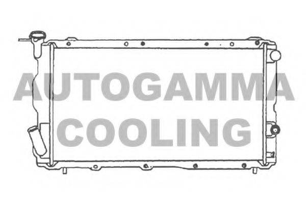Радиатор, охлаждение двигателя 105568 AUTOGAMMA