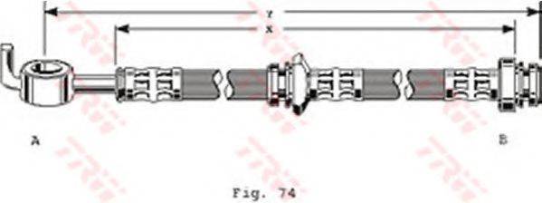 Тормозной шланг PHD123 TRW