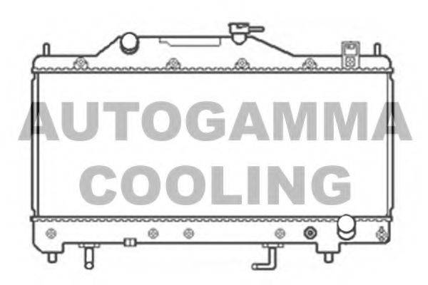 Радиатор, охлаждение двигателя 103813 AUTOGAMMA