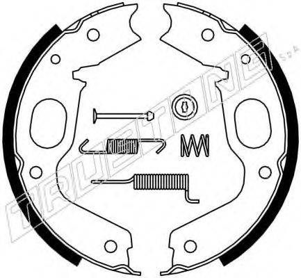 Комплект тормозных колодок, стояночная тормозная система 064.176K TRUSTING