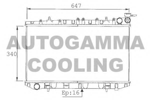 Теплообменник 101386 AUTOGAMMA