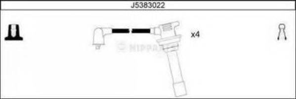 Комплект проводов зажигания J5383022 NIPPARTS