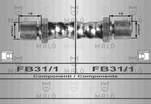 Тормозной шланг 8107 MALO