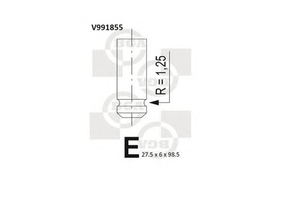 V991855 BGA Впускной клапан V991855 BGA