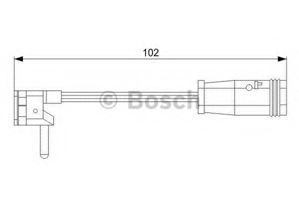 Сигнализатор, износ тормозных колодок 1 987 473 019 BOSCH