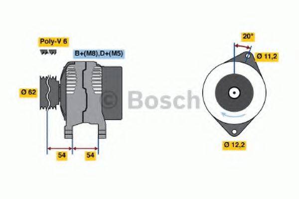 Генератор 0 986 040 641 BOSCH