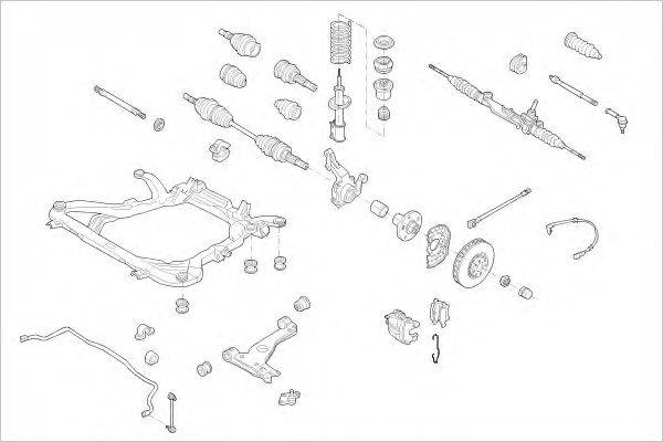 Подвеска колеса OPEL-10059-F DELPHI