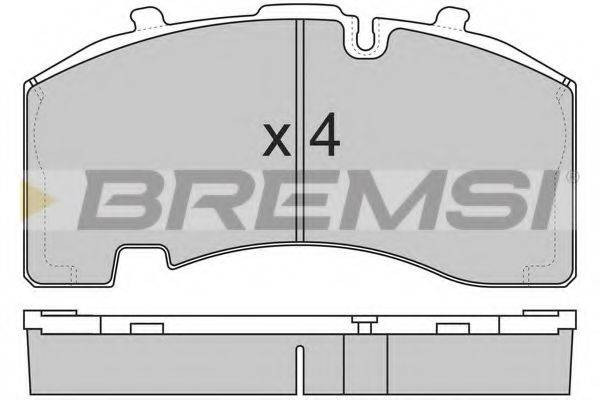 Комплект тормозных колодок BP7322 BREMSI