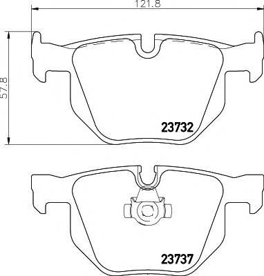 23732/17,3мм Тормозные колодки PAGID T1366 PAGID