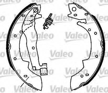 Комплект тормозных колодок 554684 VALEO