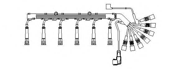 Комплект проводов зажигания ZK933i BBT