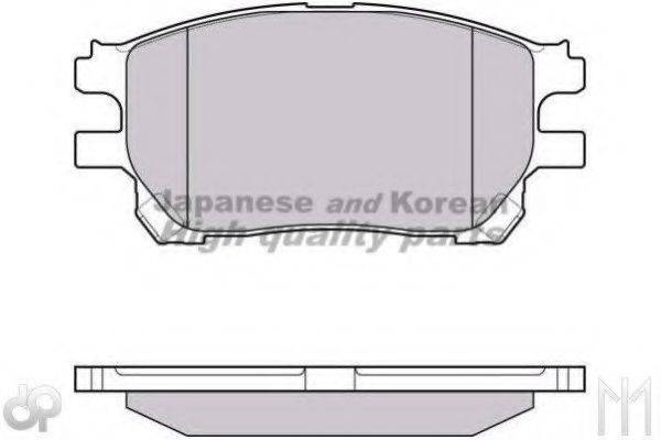 Комплект тормозных колодок, дисковый тормоз T112-90 ASHUKI