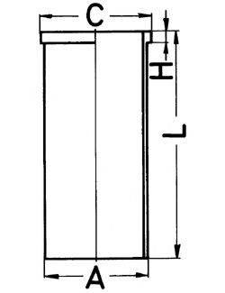 Гильза цилиндра 89423110 KOLBENSCHMIDT