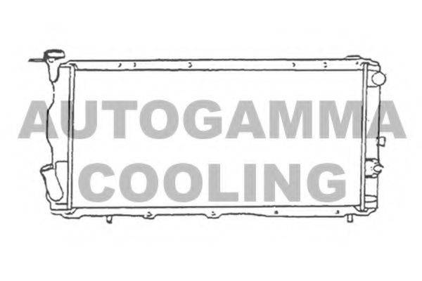 Радиатор, охлаждение двигателя 105567 AUTOGAMMA