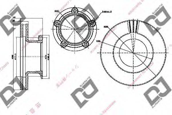 Тормозной диск BD1453 DJ PARTS