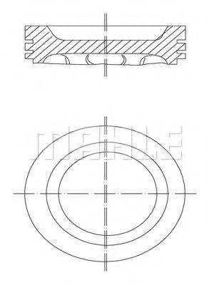 Поршень 031 88 00 MAHLE ORIGINAL