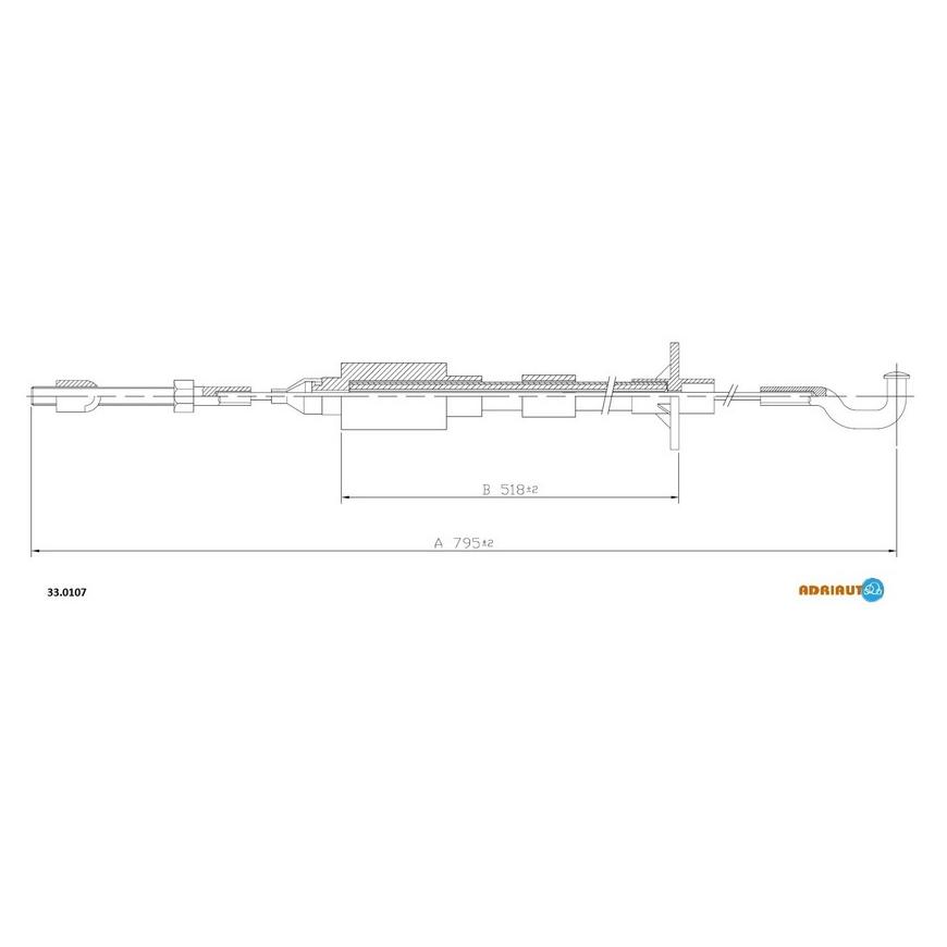 Тросик сцепления Adriauto