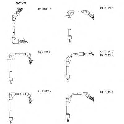 Комплект проводов зажигания 600/249 BREMI
