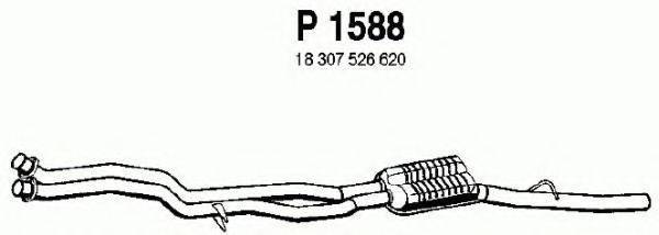 Средний глушитель выхлопных газов P1588 FENNO