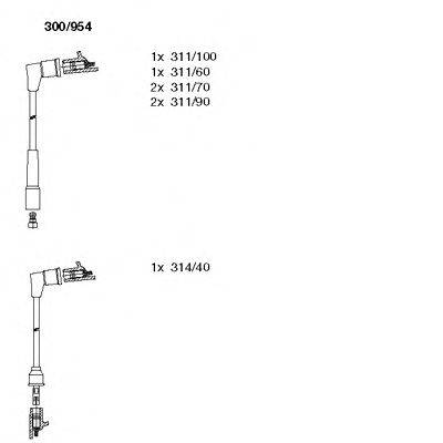 Комплект проводов зажигания 300/954 BREMI