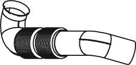 Труба выхлопного газа 56258 DINEX