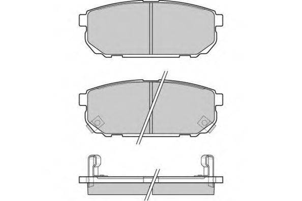 Комплект тормозных колодок, дисковый тормоз 12-1105 E.T.F.
