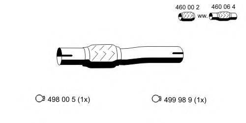 Труба выхлопного газа 111478 ERNST