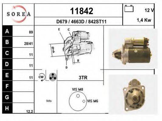 Стартер 11842 EAI