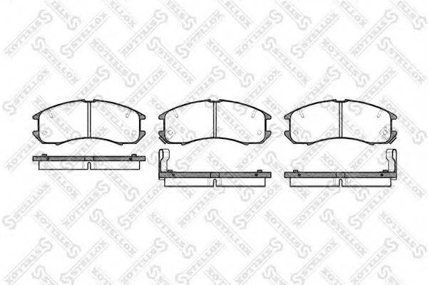 Комплект тормозных колодок 284 002-SX STELLOX