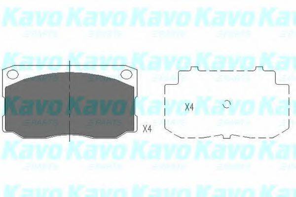 Комплект тормозных колодок KBP-3031 KAVO PARTS