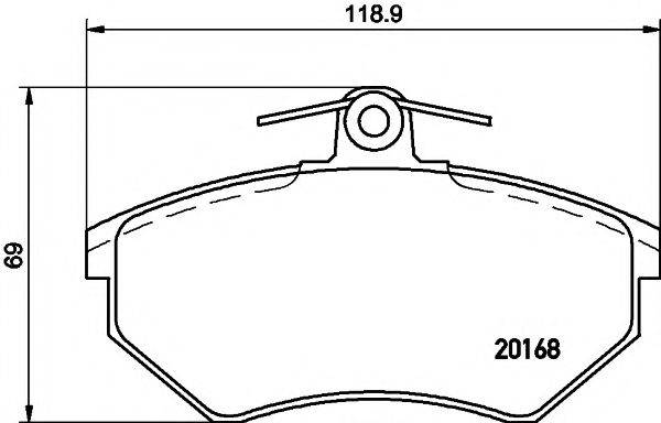 Тормозные колодки PAGID T5050 PAGID