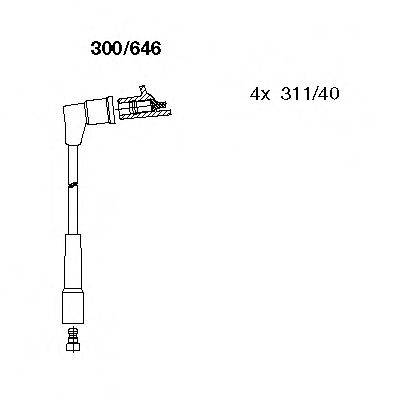 Комплект проводов зажигания 300/646 BREMI