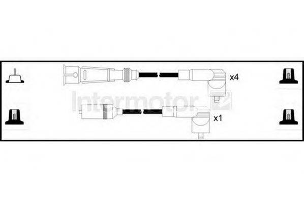 Комплект проводов зажигания 73833 STANDARD