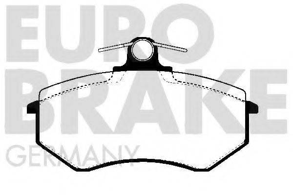 Комплект тормозных колодок, дисковый тормоз 5502224727 EUROBRAKE
