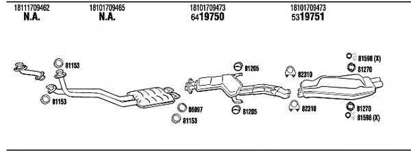 Система выпуска ОГ BW70115 WALKER