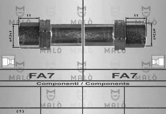 Тормозной шланг 80370 MALO