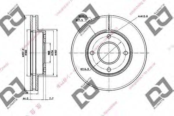 Тормозной диск BD1970 DJ PARTS