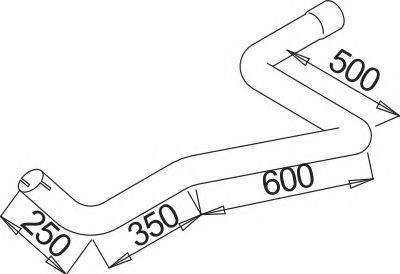 Труба выхлопного газа 52184 DINEX