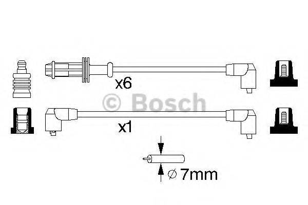 Комплект проводов зажигания 0 986 357 120 BOSCH